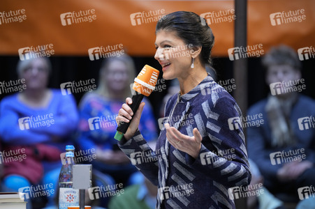 Radioshow mit Sahra Wagenknecht in Berlin
