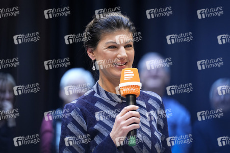 Radioshow mit Sahra Wagenknecht in Berlin