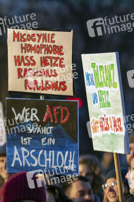 Demonstration gegen die AfD in Hamburg