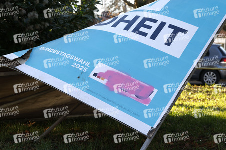 Vandalismus an Wahlplakaten in Bonn