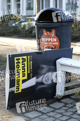 Vandalismus an Wahlplakaten in Bonn