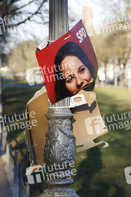 Vandalismus an Wahlplakaten in Bonn