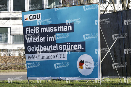 Wahlplakate zur Bundestagswahl 2025 in Bonn