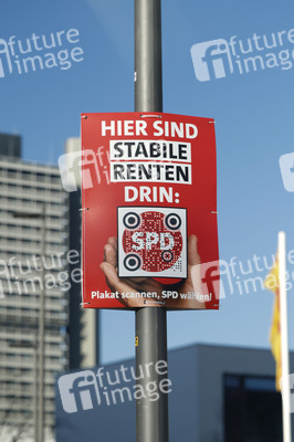 Wahlplakate zur Bundestagswahl 2025 in Bonn