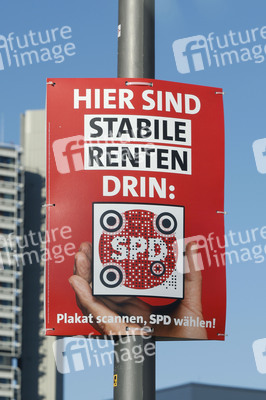 Wahlplakate zur Bundestagswahl 2025 in Bonn