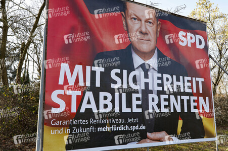 Wahlplakate zur Bundestagswahl 2025 in Bonn