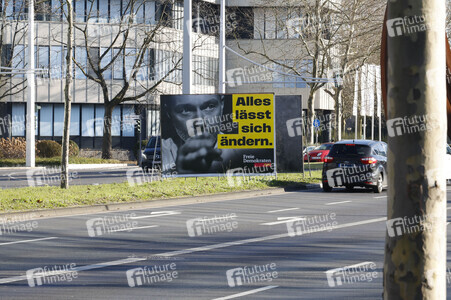 Wahlplakate zur Bundestagswahl 2025 in Bonn