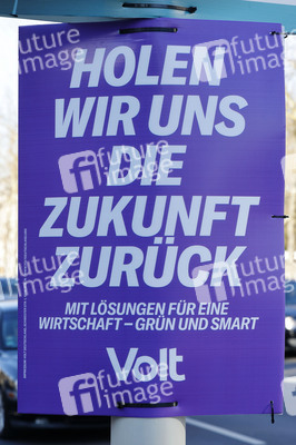 Wahlplakate zur Bundestagswahl 2025 in Bonn