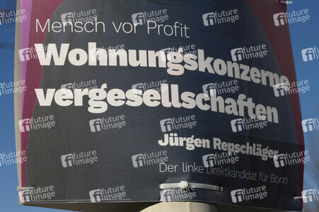 Wahlplakate zur Bundestagswahl 2025 in Bonn