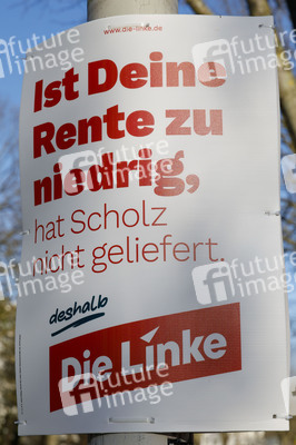 Wahlplakate zur Bundestagswahl 2025 in Bonn