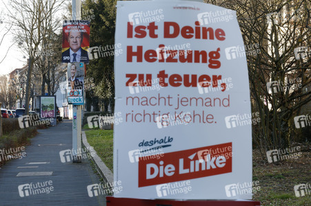 Wahlplakate zur Bundestagswahl 2025 in Bonn