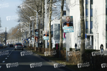 Wahlplakate zur Bundestagswahl 2025 in Bonn