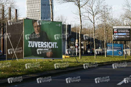 Wahlplakate zur Bundestagswahl 2025 in Bonn