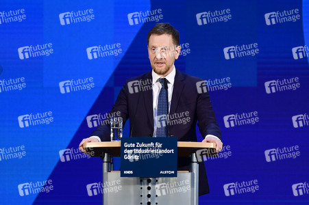 Olaf Scholz bei Alstom Transportation in Görlitz