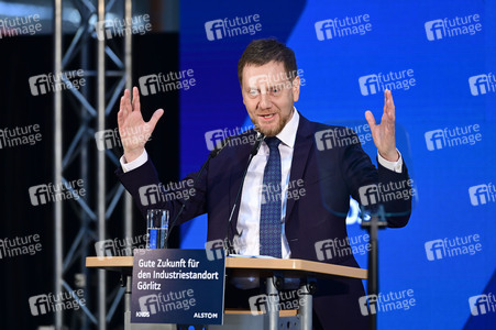 Olaf Scholz bei Alstom Transportation in Görlitz