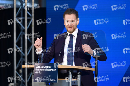 Olaf Scholz bei Alstom Transportation in Görlitz