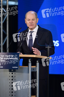 Olaf Scholz bei Alstom Transportation in Görlitz