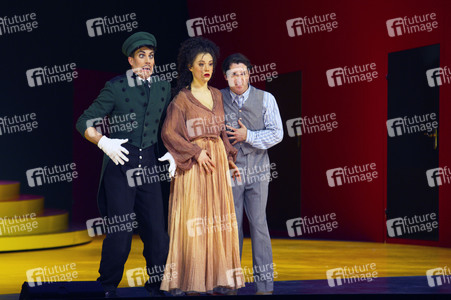 Opernprobe 'Pferd frisst Hut' in Berlin