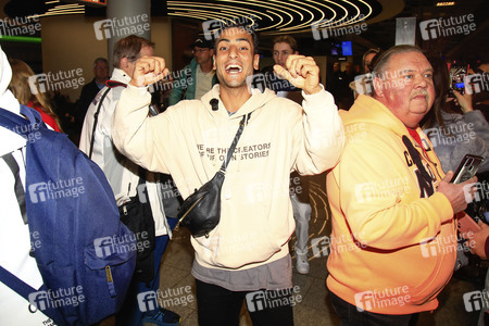 Rückkehr aus dem Dschungel-Camp 2025 auf dem Flughafen Frankfurt am Main