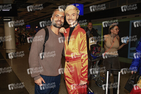 Rückkehr aus dem Dschungel-Camp 2025 auf dem Flughafen Frankfurt am Main