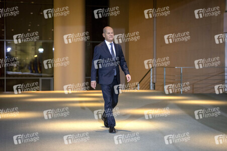 Pressestatement von Olaf Scholz in Berlin