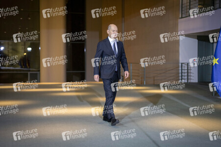 Pressestatement von Olaf Scholz in Berlin