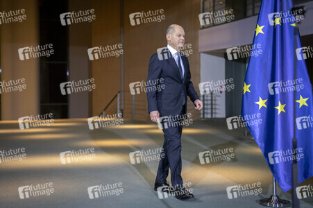 Pressestatement von Olaf Scholz in Berlin