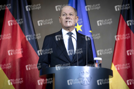 Pressestatement von Olaf Scholz in Berlin