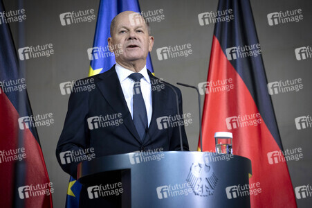 Pressestatement von Olaf Scholz in Berlin