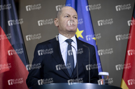 Pressestatement von Olaf Scholz in Berlin