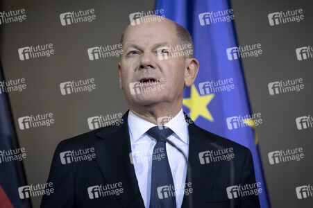 Pressestatement von Olaf Scholz in Berlin