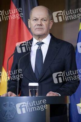 Pressestatement von Olaf Scholz in Berlin