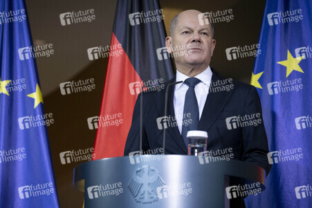 Pressestatement von Olaf Scholz in Berlin