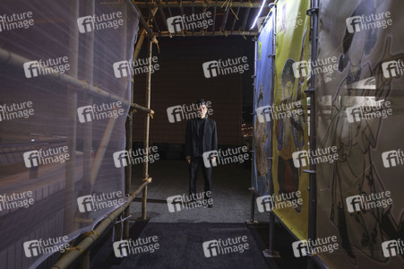 Photoshooting bei Proben zum Bühnenstück 'Startup of Wusheng' in Hongkong