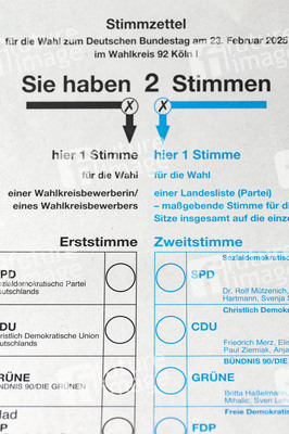 Symbolfoto Briefwahl zur Bundestagswahl