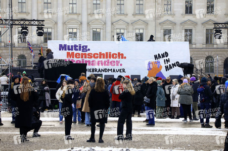 Kundgebung für Demokratie und Vielfalt in Berlin