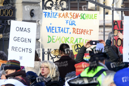 Kundgebung für Demokratie und Vielfalt in Berlin