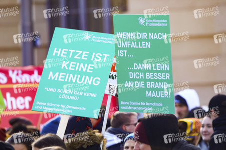 Kundgebung für Demokratie und Vielfalt in Berlin