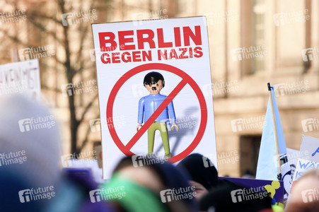 Kundgebung für Demokratie und Vielfalt in Berlin