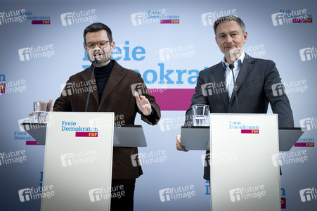 Pressekonferenz nach den Gremiensitzungen der FDP in Berlin