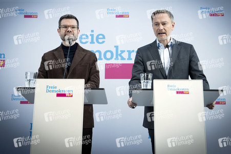Pressekonferenz nach den Gremiensitzungen der FDP in Berlin