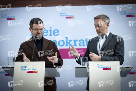 Pressekonferenz nach den Gremiensitzungen der FDP in Berlin