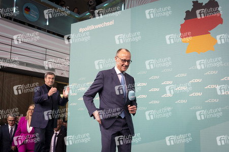 Wahlabend der CDU nach der Bundestagswahl 2025 in Berlin