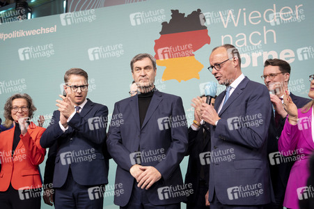 Wahlabend der CDU nach der Bundestagswahl 2025 in Berlin