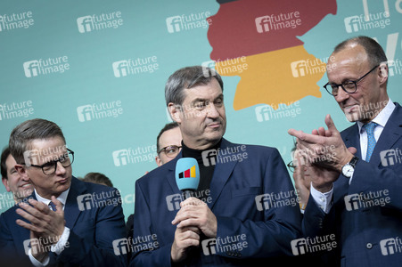 Wahlabend der CDU nach der Bundestagswahl 2025 in Berlin