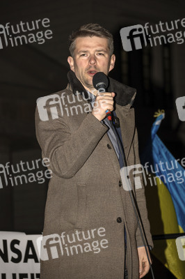 Demonstration zum dritten Jahrestag des Beginns des russischen Angriffskrieges auf die Ukraine in Berlin