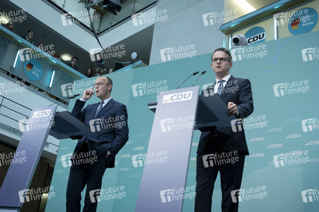 Pressekonferenz nach der Sitzung des CDU-Vorstands in Berlin