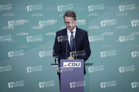 Pressekonferenz nach der Sitzung des CDU-Vorstands in Berlin