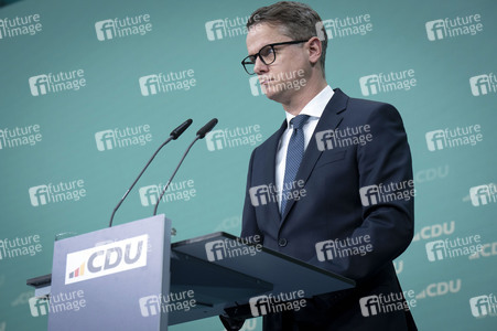Pressekonferenz nach der Sitzung des CDU-Vorstands in Berlin