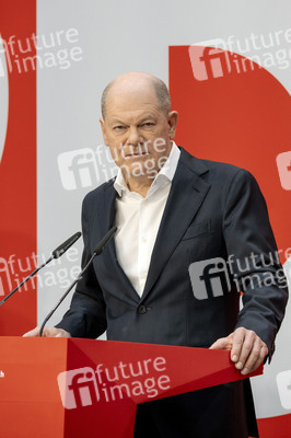 Pressekonferenz der SPD zu den Bundestagswahlen in Berlin